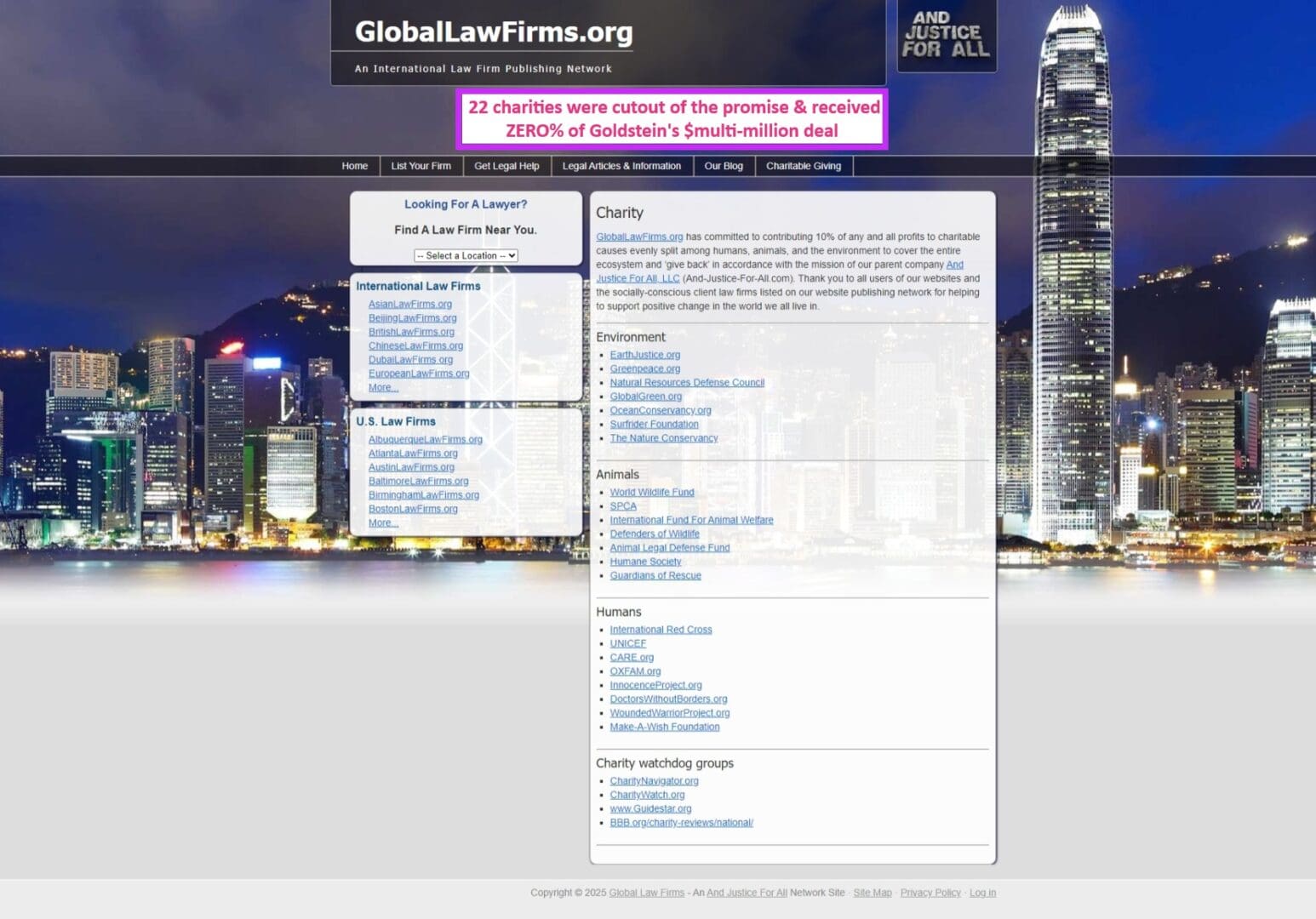 GlobalLawFirms charities screenshot (1.2.2025)(insert)